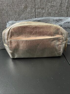 Metallic Gold Cosmetic Pouch